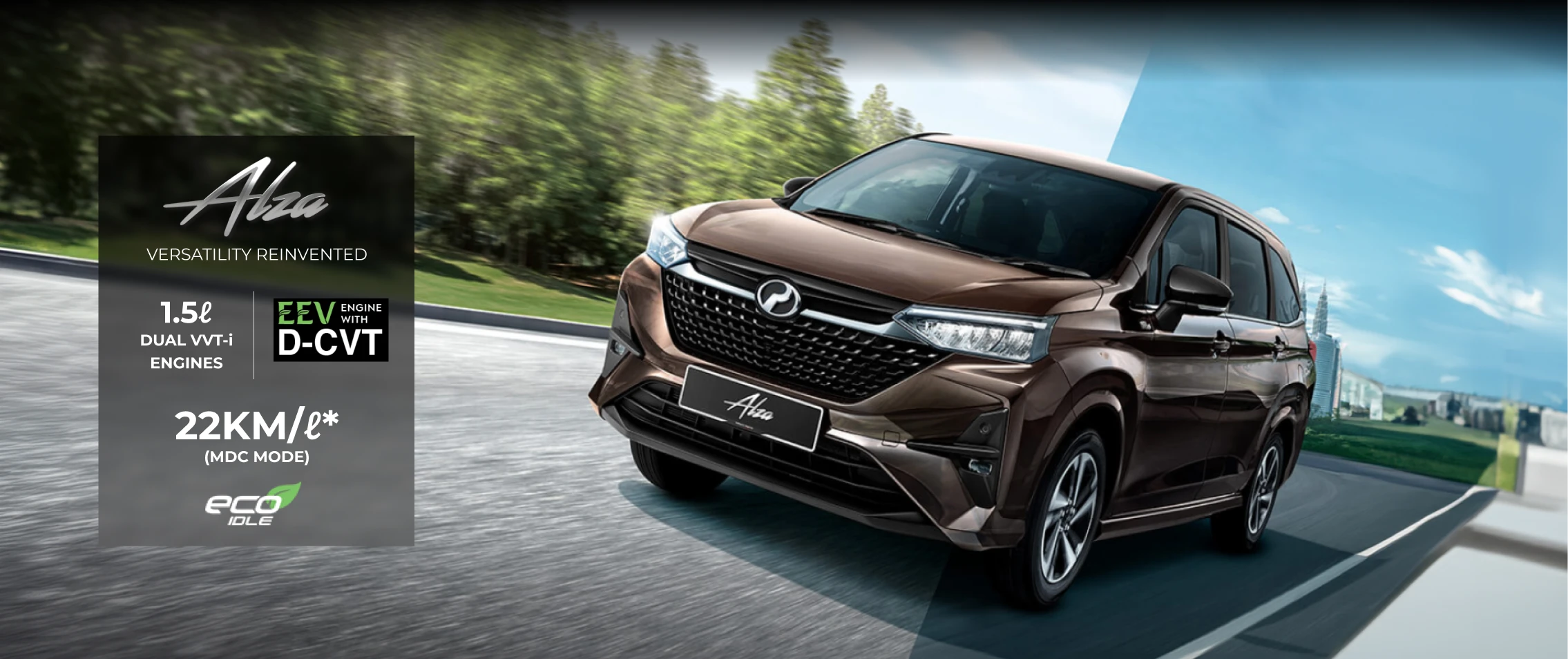 Perodua car C-pillar shape highlighted, window kink and trim in view.