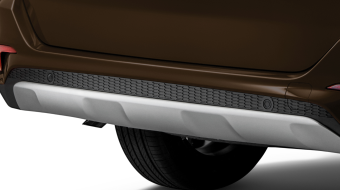 Aruz Rear Bumper with Silver Painted Diffuser | Perodua Aruz - 7 Seater SUV Malaysia