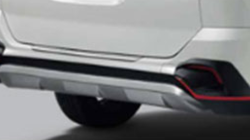 Rear Bumper with Silver Painted Diffuser | Perodua Aruz - 7 Seater SUV Malaysia