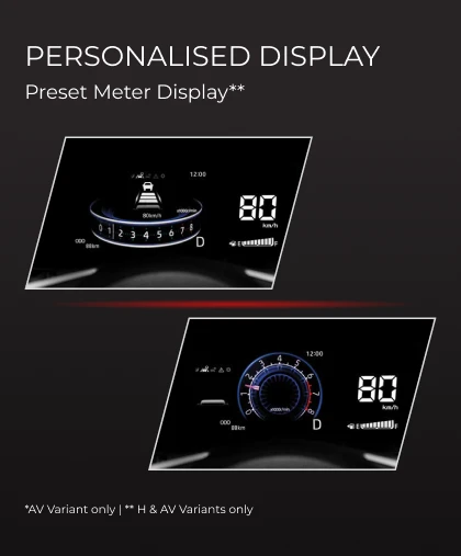 Perodua car window beltline reflecting sky stripes, airy cabin impression from outside.