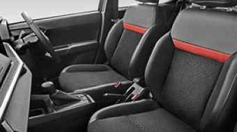 Axia Semi Bucket Seat with Semi-Leather and Stitching | Perodua Axia - Compact Car
