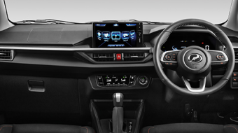Axia Monotone Instrument Panel with Silver Finishing | Perodua Axia - Compact Car