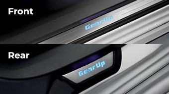 Perodua Bezza Gearup LED Scuff Plates - Compact Sedan Car