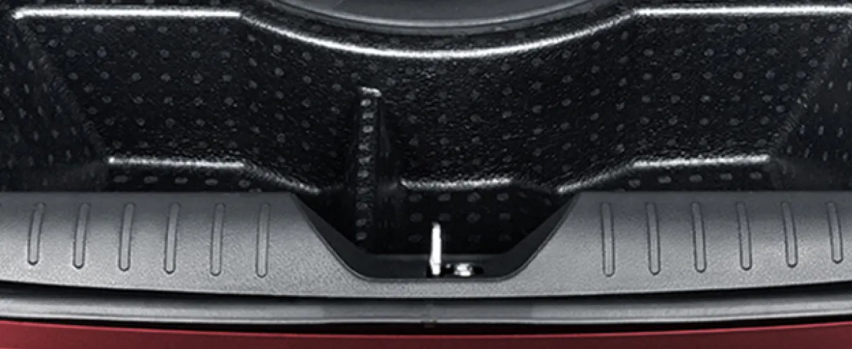 Perodua car lane guide icon softly lit, gentle assist for longer drives.