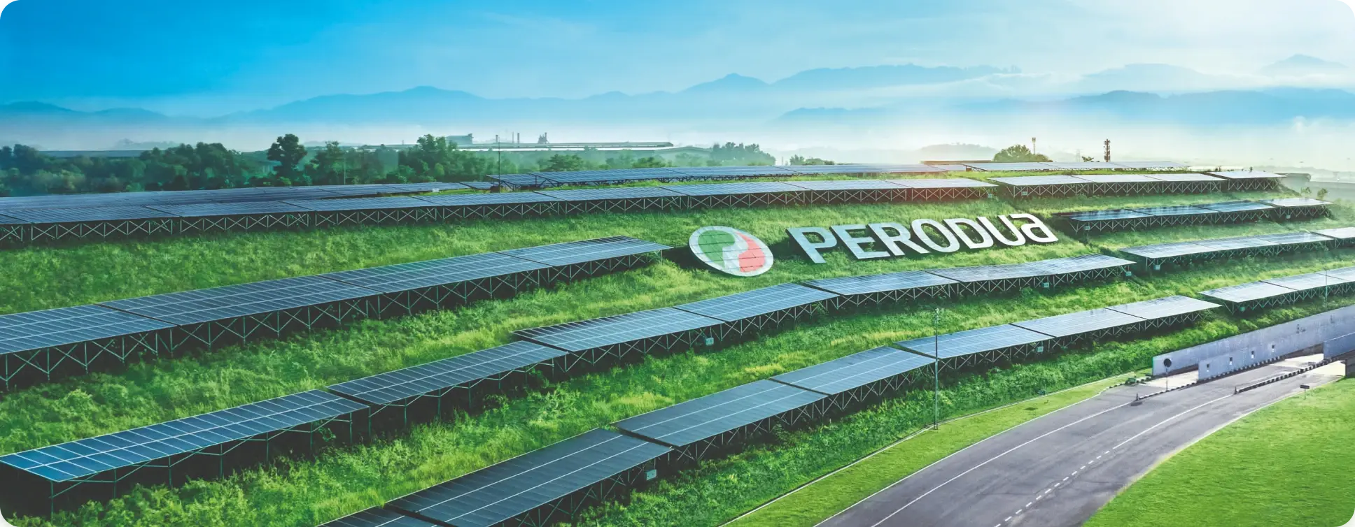 Perodua number plate and sensor area in a functional close-up.