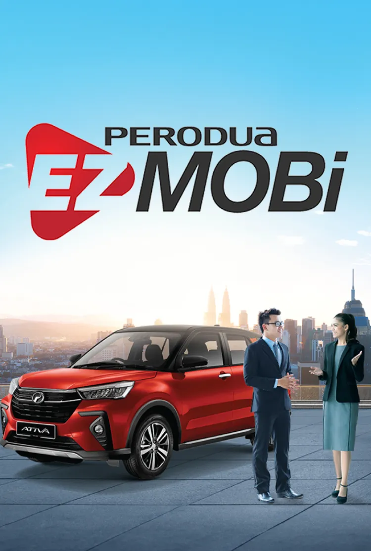 Perodua car long exposure under city lights, calm outline holds steady.